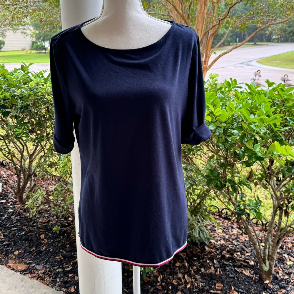 Tommy Hilfiger navy blue top size Large